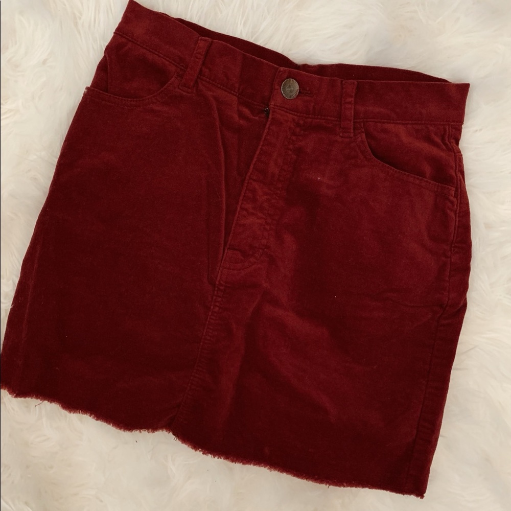 Red Mini Skirt